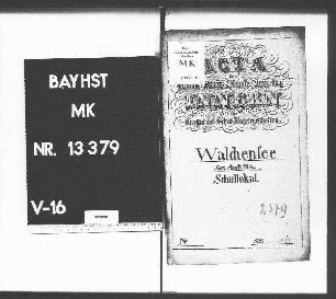 Walchensee (Bezirksamt Tölz), Schullokal
