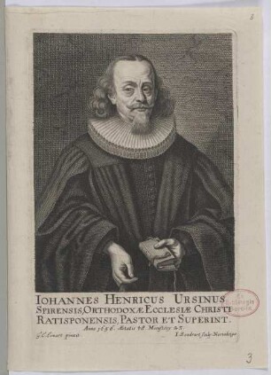 Bildnis des Iohannes Henricus Ursinus