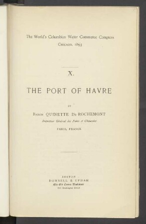 X. The Port of Havre