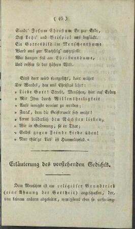 Erläuterung des vorstehenden Gedichts.