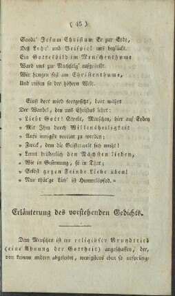 Erläuterung des vorstehenden Gedichts.