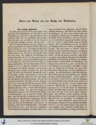 Altes und Neues aus der Tasche des Volksboten.