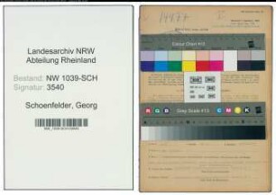 Entnazifizierung Georg Schoenfelder , geb. 10.09.1887 (Kaufmann)