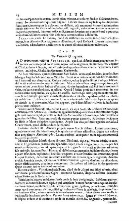 Cap. X. De Vitricolo & cognatis