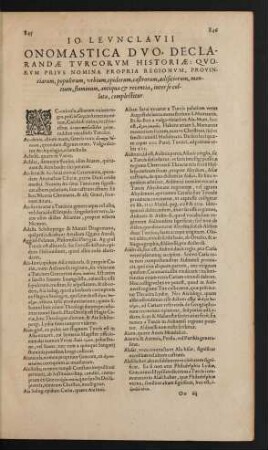 Onomastica Duo Declarandae Turcorum Historiae: Quorum Prius Nomina Propria Regionum, Provinciarum, populorum, urbium,opidorum, castrorum, aedificiorum, montium, fluminum, antiqua, ...