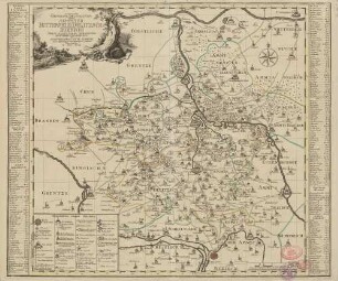 Accurate Geograph. Delineation derer Aemmter Bitterfeld, Delitzsch u. Zoerbig ; Nebst allen daran grenzenden Aemmtern und Gegenden.
