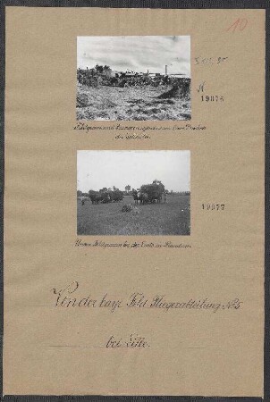 Unsere Feldgrauen bei der Ernte in Flandern