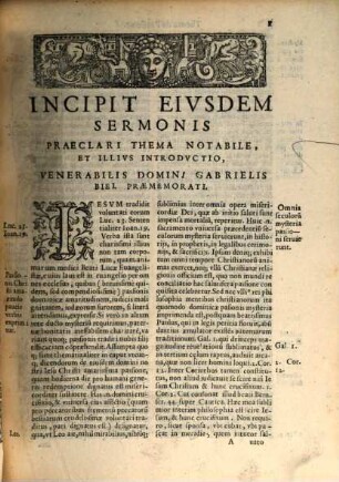 Sermo seu potius tractatus latissimus Gabrielis Biel de historia dominicae passionis
