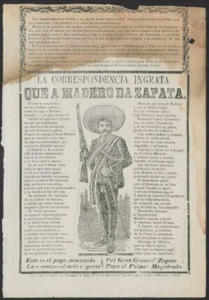 La correspondencia ingrata que a madero da Zapata.