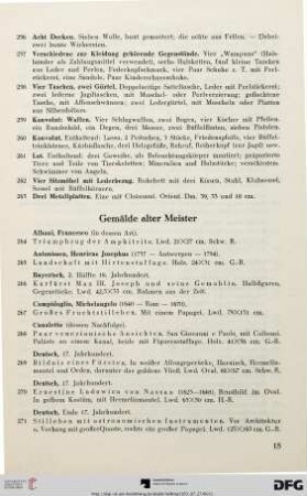 Gemälde alter Meister (Nr. 264-300)