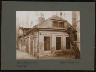Einzelwohnhaus Potsdamer Straße 19, Berlin-Tiergarten: Ansicht Stallgebäude