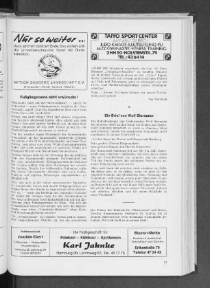 Ein Brief von Wolf Bierman