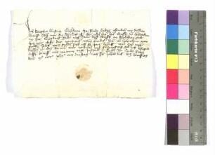 Sophie Plastin, Klosterfrau zu Sulz: Leibgeding; Siegel: Hans von Crailsheim.