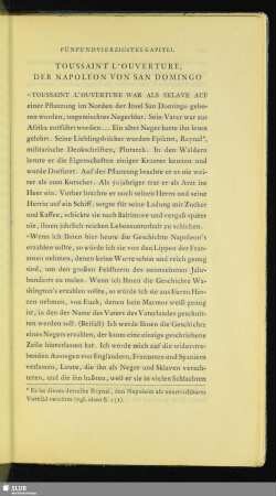 Fünfundvierzigstes Kapitel: Toussaint L'Ouverture, Der Napoleon Von San Domingo