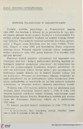6: Kościół pojezuicki w Krasnystawie