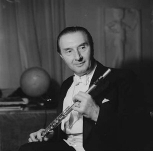 Porträt Prof. Fritz Rucker, Flötist