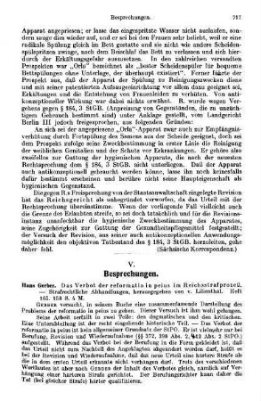717-720, V. Besprechungen