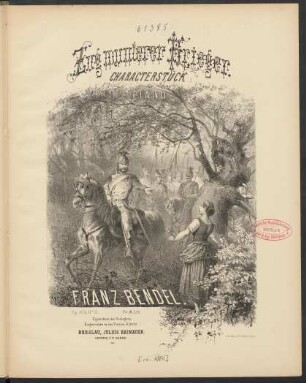 No. 2: Zug munterer Krieger : Characterstück ; für Piano ; op. 109 No. 2