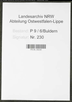 Sterberegister Standesamt Buldern