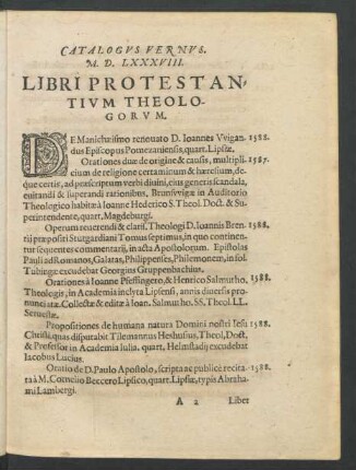 Libri Protestantium Theologorum.