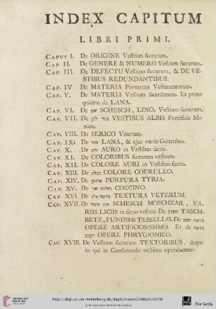 Index capitum libri primi