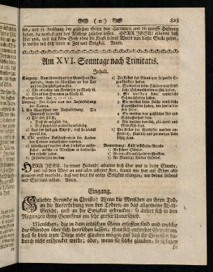 823-825, Inhalt; Eingang; Evangelium