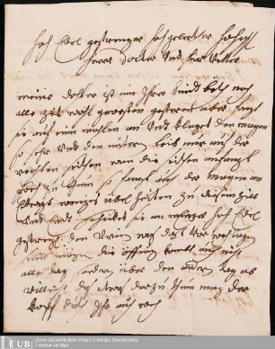 Briefe von Verwandten an Johann Hartmann Senckenberg