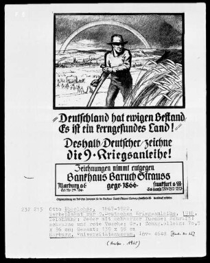 Plakat zur 9. Deutschen Kriegsanleihe