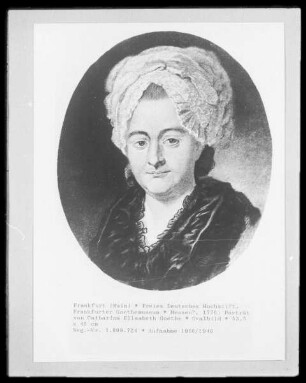 Porträt von Catharina Elisabeth Goethe