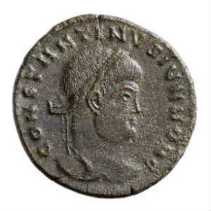 Münze, Follis, Aes 3, 323 - 324 n. Chr.