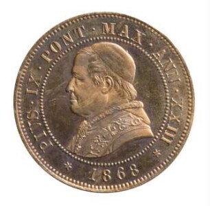 Münze, 4 Soldi, 1868