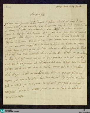 Brief von Josephine Scheffel an Hauptmann Scheffel - K 2667