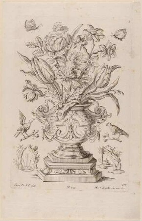 Eine Blumenvase