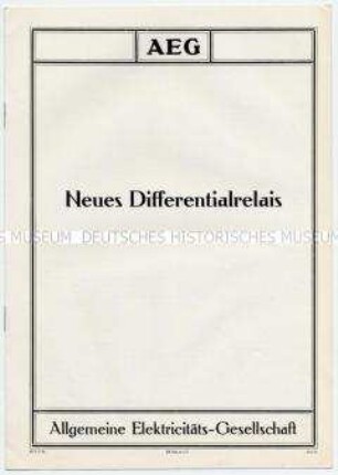 Neues Differentialrelais