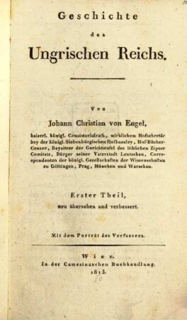 Geschichte des Ungrischen Reichs, 1
