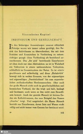 Vierzehntes Kapitel: Individuum Und Gesellschaft