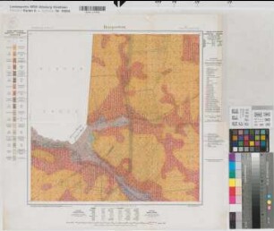 Twist (Twist) geognistische und agronimische Bearbeitung von Hesepertwist 1902/04 (1921) 1 : 2500 44,5 x 45 farb. Druck: Preußische Geologische Landesanstalt und Bergakademie, Berlin Bergamt Hamm A 1 Nr. 257