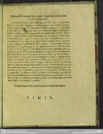 Sphalmata Typographica, inter relegendum animadversa, sic corrigantur