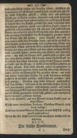 XLVII. Die frische Kindbetterin.