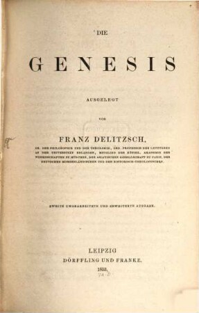 Die Genesis