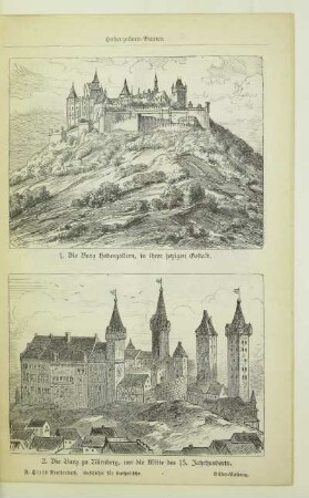 2. Die Burg zu Nürnberg, um die Mitte des 15. Jahrhunderts