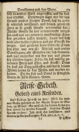 Reise Gebeth. - Gebeth eines Sterbenden.