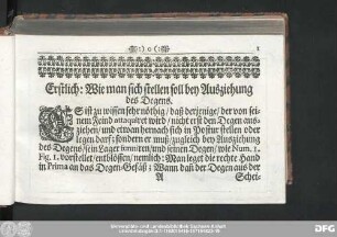 [Leib-beschirmende und Feinden Trotz-bietende Fecht-Kunst.]