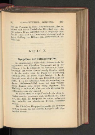 Kapitel X. Symptome der Intussusception.