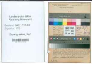Entnazifizierung Kurt Brunngraeber , geb. 07.06.1897 (Hausmeister)