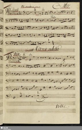 96. Recit[ativo]: Mi sento in seno / Rutini, G.M.