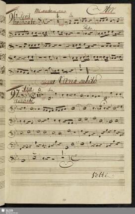 96. Recit[ativo]: Mi sento in seno / Rutini, G.M.