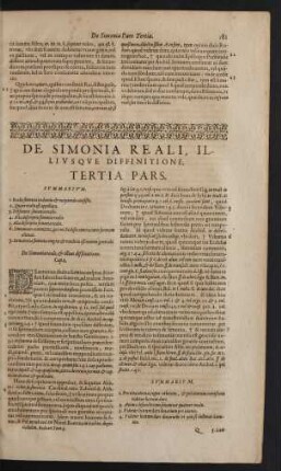 De Simonia reali, & illius diffinitione. Cap. 1.