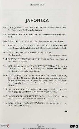 Japonika (Nr. 438-506)