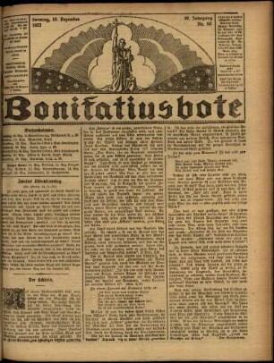 Ausgabe vom Sonntag, den 10. Dezember 1922.